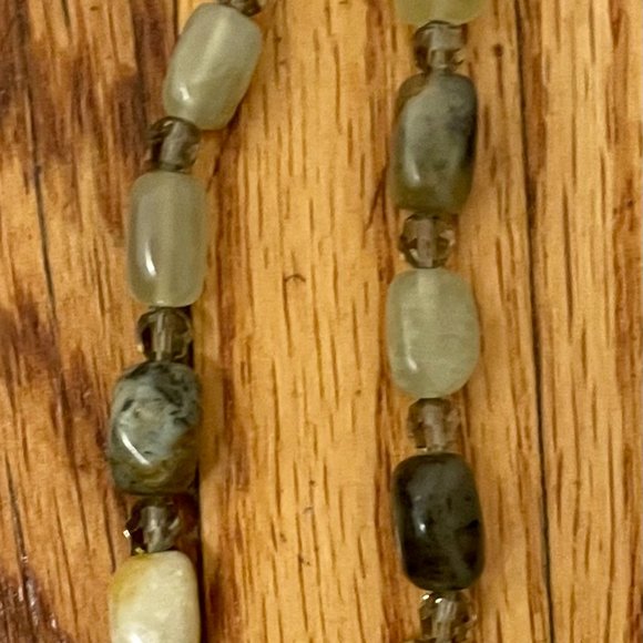 VTG KENNETH JAY LANE STONE/BEAD NECKLACE - Picture 3 of 3